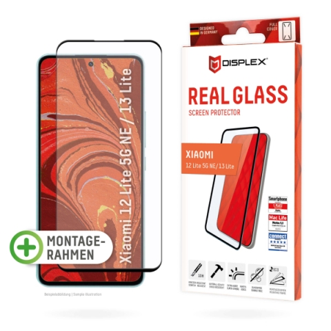 DISPLEX REAL GLASS 3D CURVED XIAOMI 12 LITE 5G black