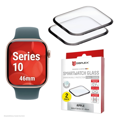 DISPLEX FC GLASS FOR APPLE WATCH 10 46mm black (2pack)