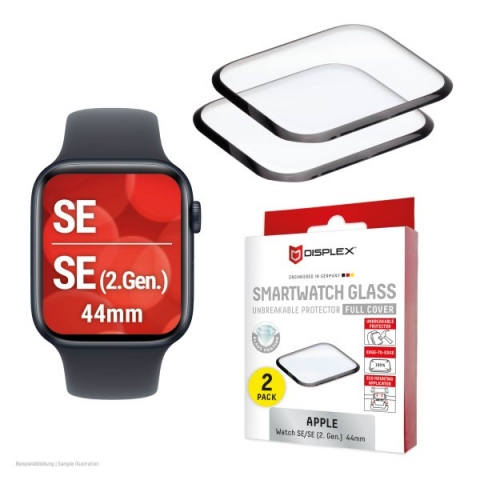 DISPLEX FC GLASS FOR APPLE WATCH SE(2) 44mm black (2pack)