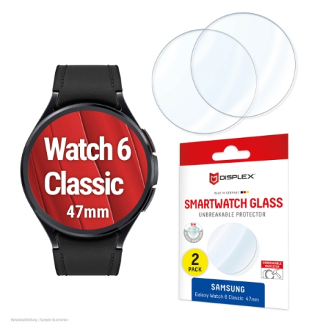 DISPLEX SMARTGLASS FOR SAMSUNG GALAXY WATCH 6 CLASSIC 47mm (2pack)
