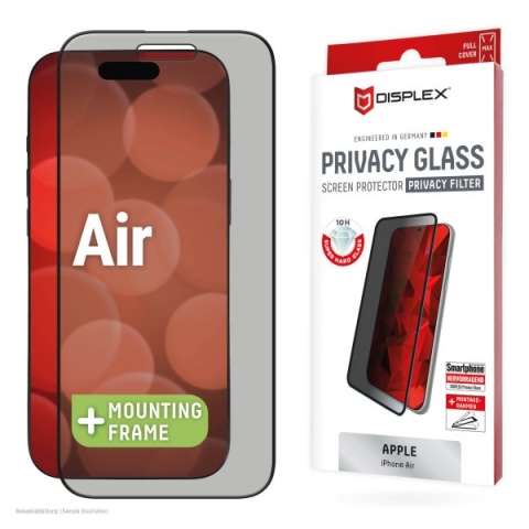 DISPLEX REAL GLASS 3D IPHONE 17 AIR PRIVACY WITH APPLICATOR