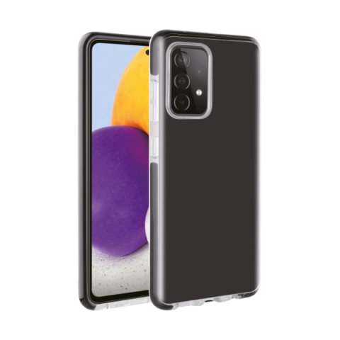 VIVANCO ROCK SOLID COVER CASE SAMSUNG A72 transparent black backcover