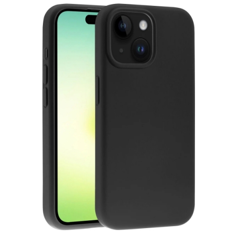 VIVANCO MAG HYPE COVER IPHONE 15 PLUS black backcover