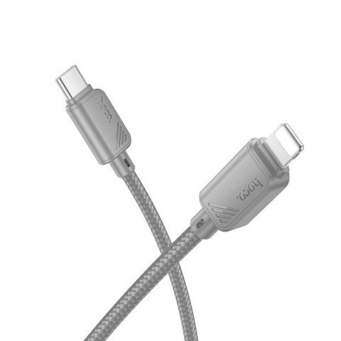 HOCO TYPE C TO LIGHTNING DATA CABLE 1m 27W X113 grey