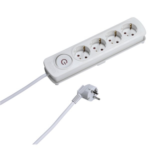 VIVANCO 4WAY ΠΟΛΥΠΡΙΖΟ with shutter 4m white