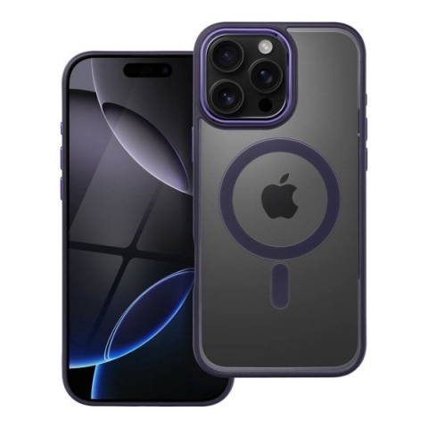 iS TPU MAG COLOR EDGE IPHONE 16 PRO MAX trans black purple backcover