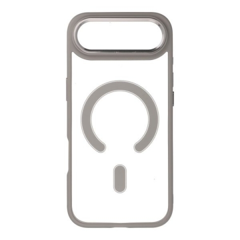 iS TPU MAG COLOR EDGE IPHONE 17 AIR trans black titanium grey backcover