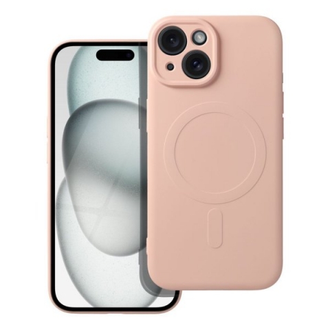 iS TPU SILICONE MAG IPHONE 15 pink backcover