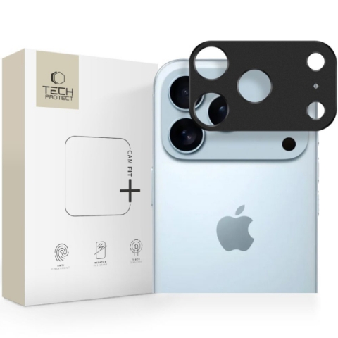 TECH-PROTECT CAMALLOY FIT+ GLASS CAMERA IPHONE 17 PRO MAX black