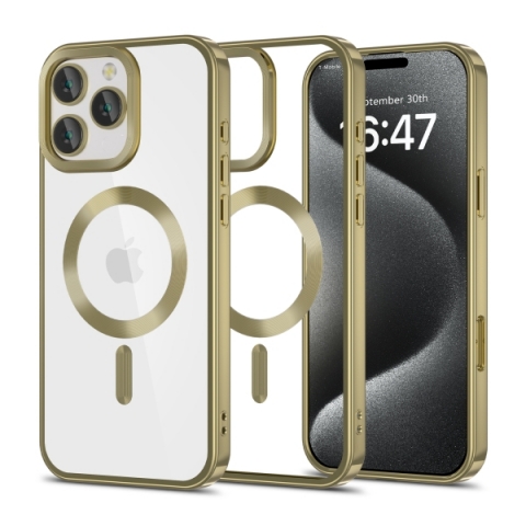 TECH-PROTECT MAGFLEX CASE IPHONE 16 PRO satin gold backcover