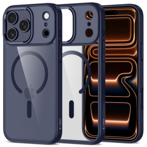 TECH-PROTECT MAGMAT MAGSAFE CASE IPHONE 17 PRO deep blue / clear backcover