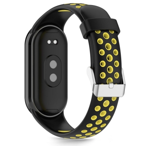 TECH-PROTECT REPLACMENT ICONBAND AIR FOR XIAOMI SMART BAND 8 / 9 / 10 / NFC black yellow
