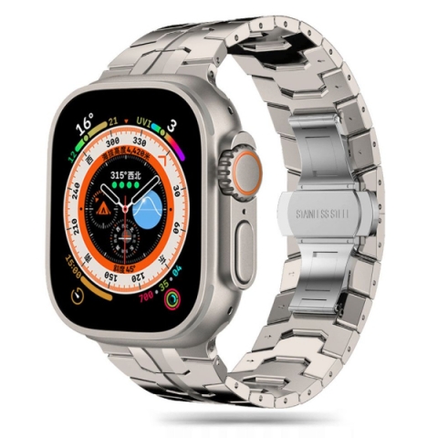 TECH-PROTECT REPLACMENT BAND STAINLESS FOR APPLE WATCH 4 / 5 / 6 / 7 / SE (42 / 44 / 45 MM) titanium