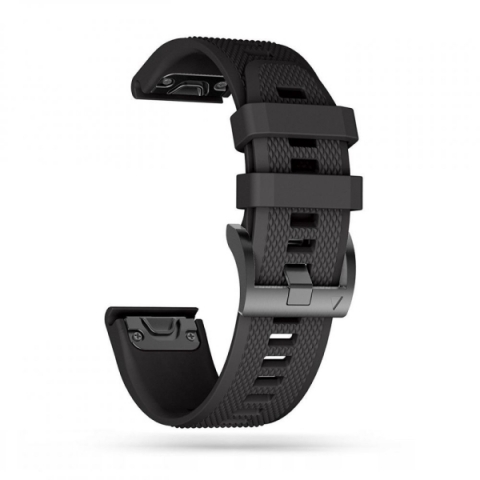 TECH-PROTECT REPLACMENT BAND SMOOTH FOR GARMIN FENIX 5 / 6 / 6 PRO / 7 black