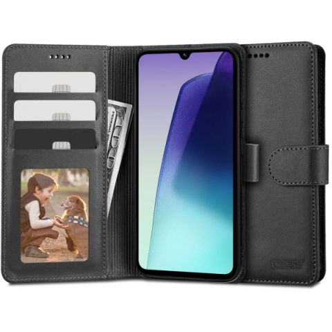 TECH-PROTECT WALLET BOOK CASE XIAOMI REDMI 14C 4G / POCO C75 black