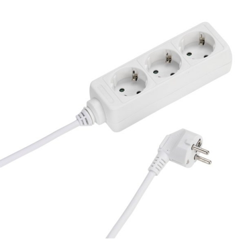 VIVANCO 3WAY (3 X Schuko) ΠΟΛΥΠΡΙΖΟ 1.4m white